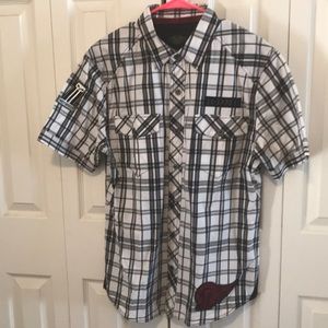 Harley-Davidson large snap up short sleeve